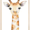 Giraffe Watercolor Poster (21x29.7 cm (A4))