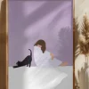 Girl and Cat Poster (21x29.7 cm (A4))