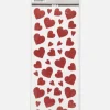 Glitterstickers Röda hjärtan 2-pack