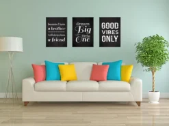 Good vibes only - Svart Poster (21x29.7 cm (A4))
