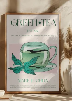 Green Tea No1 Poster (21x29.7 cm (A4))