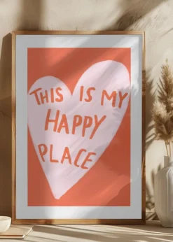 Happy Place Poster (21x29.7 cm (A4))