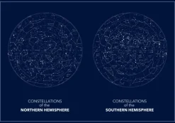 Hemispheres Dark Poster (21x29.7 cm (A4))