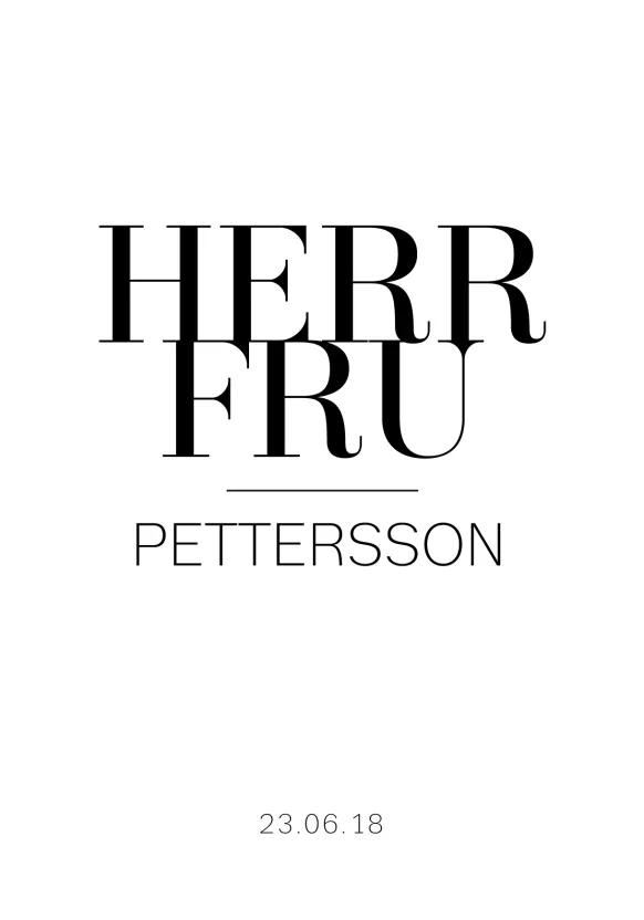 Herr & Fru (21x29,7 cm (A4))