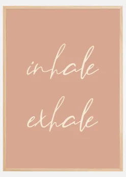 Inhale Exhale Poster (21x29.7 cm (A4))
