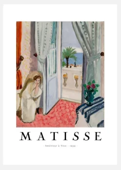 Intacrieur An Nice - Henri Matisse Canvastavla (30x40 cm)