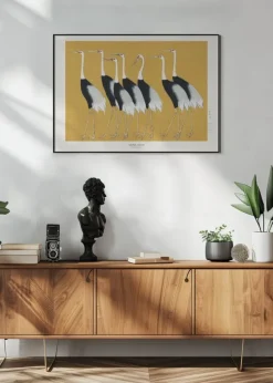 Japanese Red Crown Crane Poster (21x29.7 cm (A4))