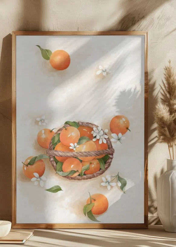 Juicy Orange Poster (21x29.7 cm (A4))