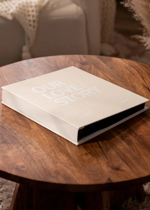 KAILA Fotoalbum OUR LOVE STORY Creme - 600 bilder i 10x15 cm