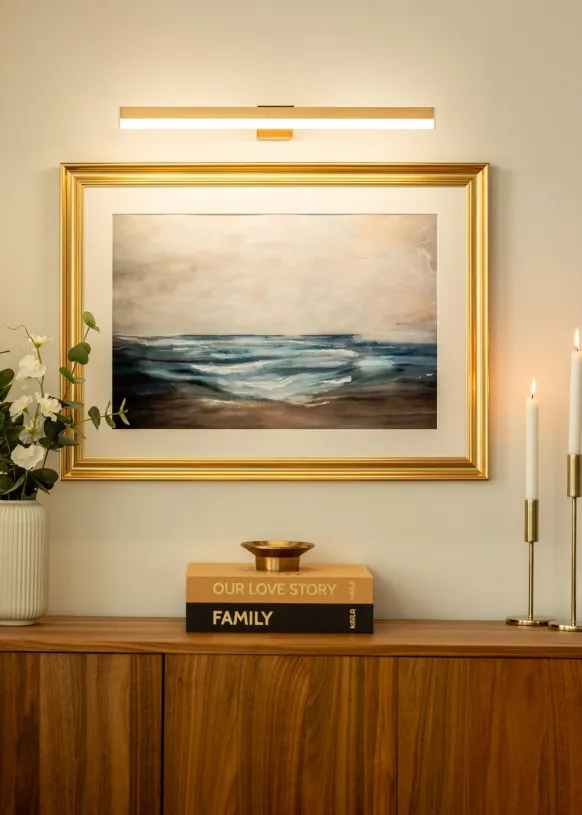 KAILA Glow Batteridriven Tavelbelysning 55 cm - Guld