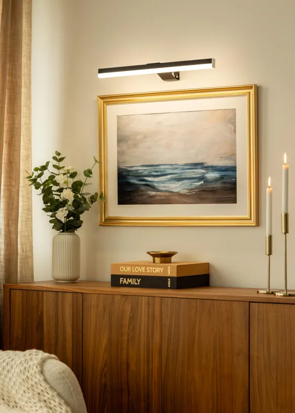 KAILA Glow Batteridriven Tavelbelysning 55 cm - Svart