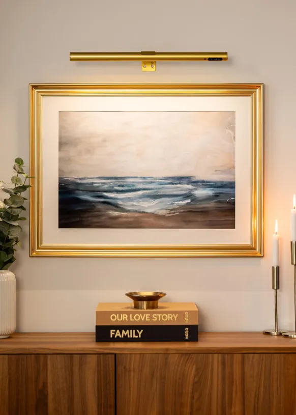 KAILA Halo Batteridriven Tavelbelysning 50 cm - Guld