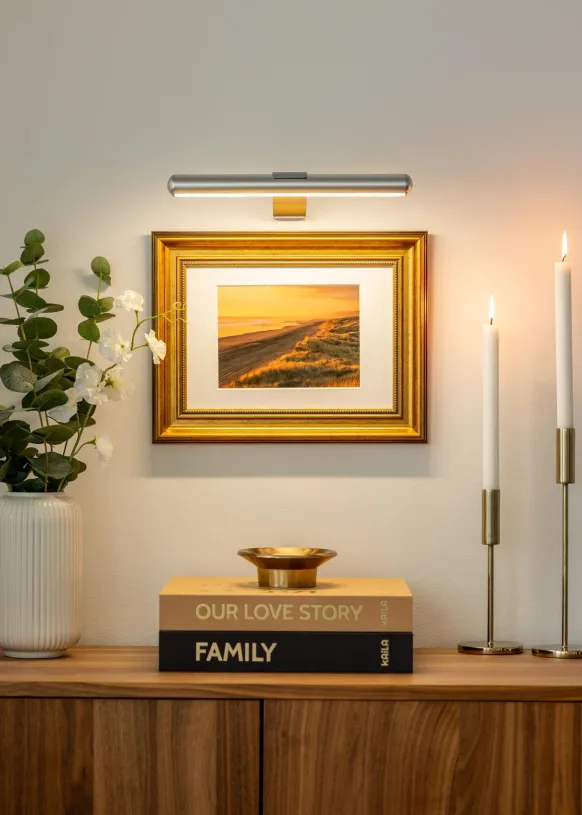 KAILA Lux Batteridriven Tavelbelysning 33 cm - Silver