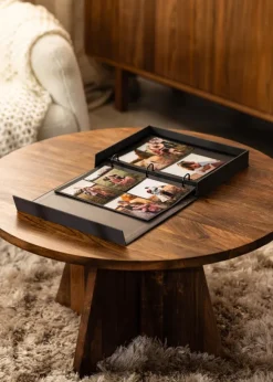 KAILA MEMORIES Black - Coffee Table Photo Album (60 Svarta Sidor / 30 Blad)