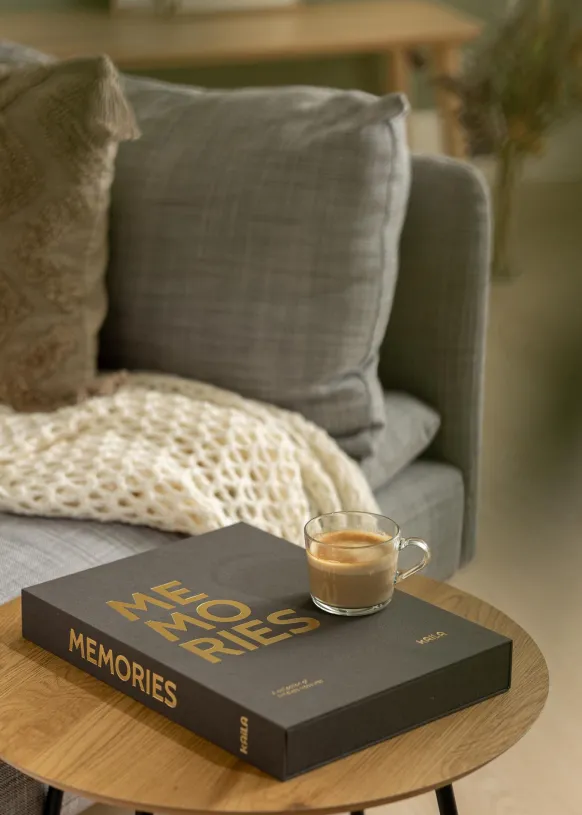 KAILA MEMORIES Black XL - Coffee Table Photo Album - 60 Bilder i 11x15 cm