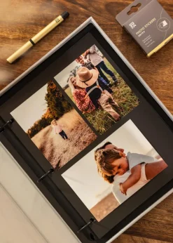 KAILA OH HAPPY DAY Grey - Coffee Table Photo Album (60 Svarta Sidor)