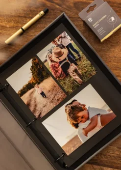 KAILA OUR LOVE STORY Black - Coffee Table Photo Album (60 Svarta Sidor)