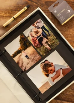 KAILA PHOTO ALBUM Creme - Coffee Table Photo Album (60 Svarta Sidor / 30 Blad)