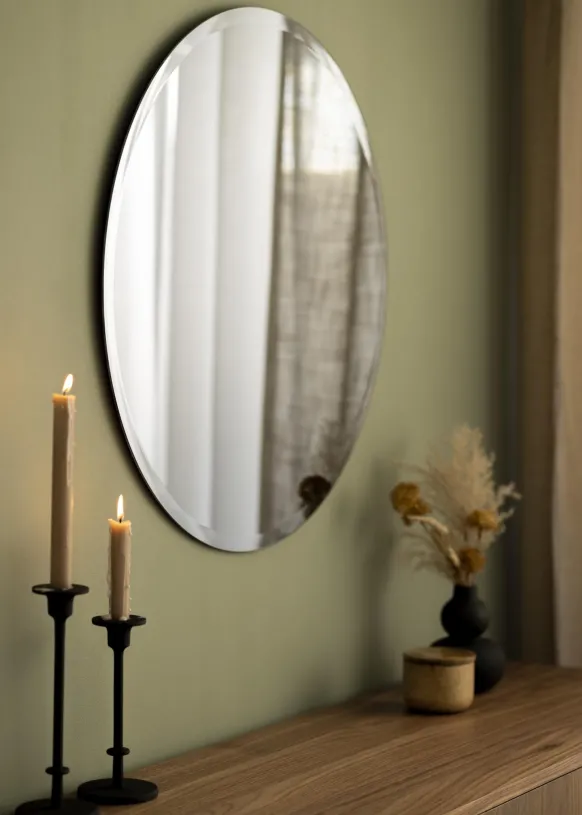 KAILA Rund Spegel Dark Smoked Grey 70 cm Ø