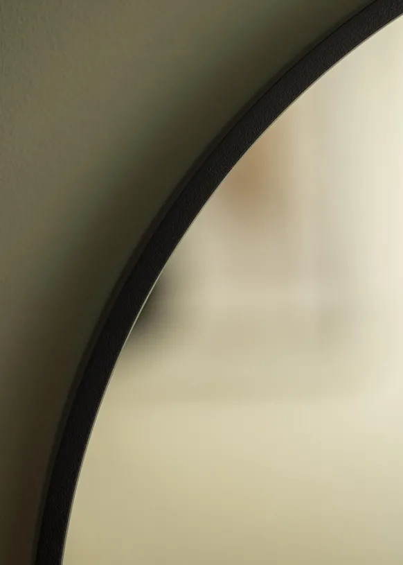 KAILA Rund Spegel Edge Black 50 cm Ø