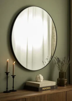 KAILA Rund Spegel Edge Black 90 cm Ø