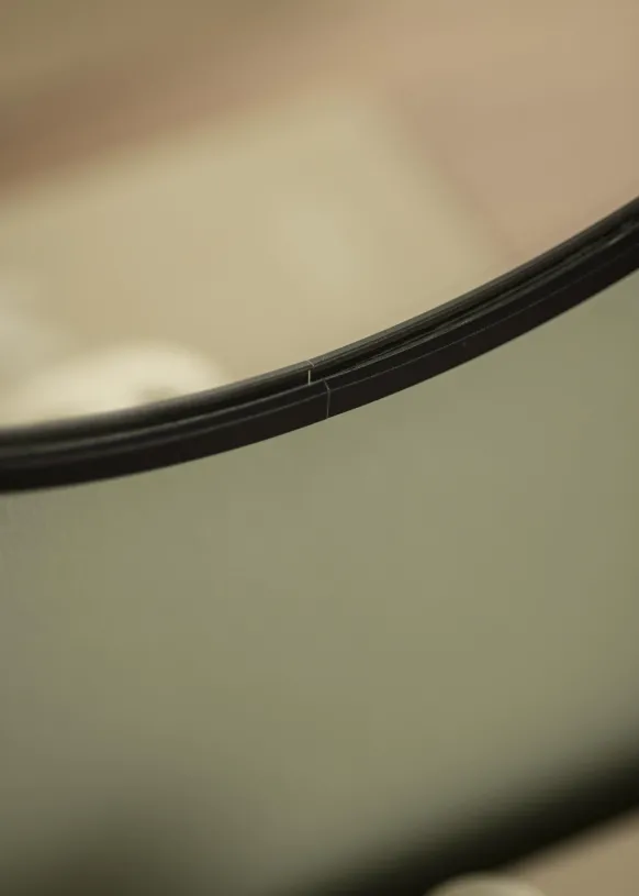 KAILA Rund Spegel Edge Black 40 cm Ø