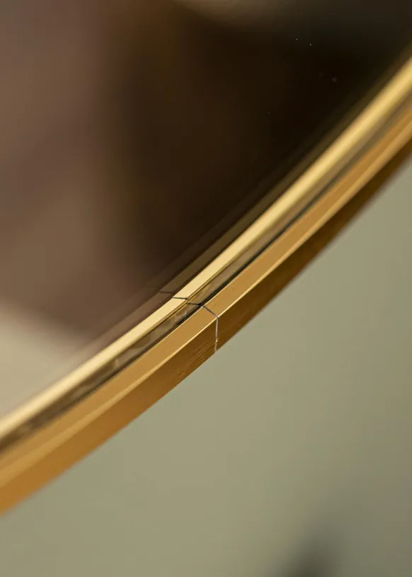 KAILA Rund Spegel Edge Gold 80 cm Ø