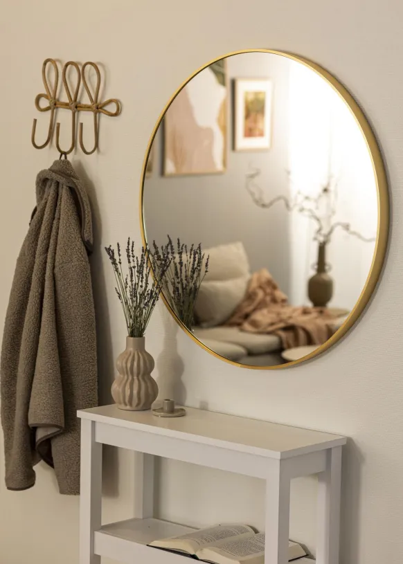 KAILA Rund Spegel Edge Gold 80 cm Ø