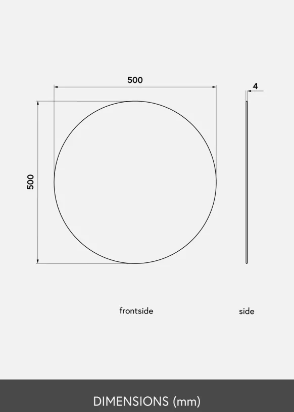 KAILA Rund Spegel Gold 50 cm Ø