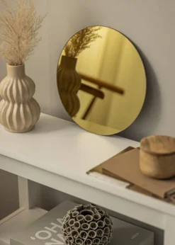 KAILA Rund Spegel Gold 30 cm Ø