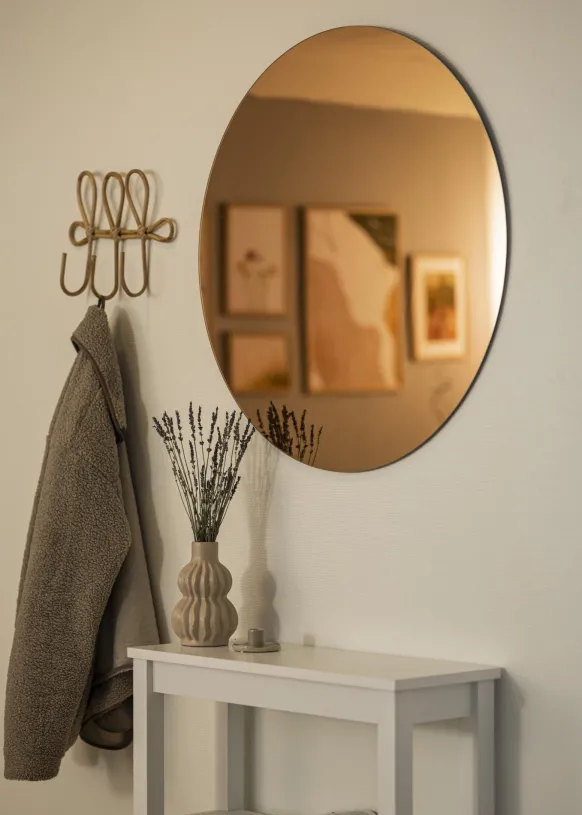 KAILA Rund Spegel Rose Gold 80 cm Ø