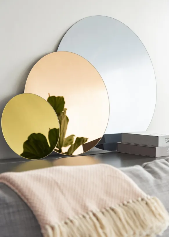 KAILA Rund Spegel Rose Gold 90 cm Ø