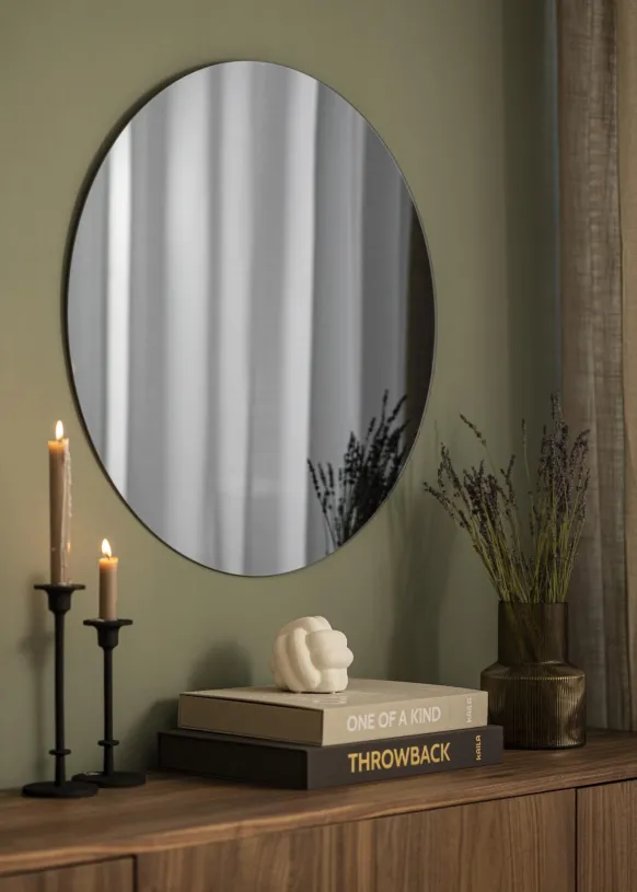 KAILA Rund Spegel Smoked Grey 70 cm Ø