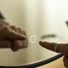 KAILA Spegel Circle LED Svart 80 cm Ø