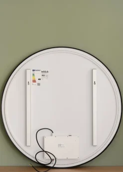 KAILA Spegel Circle LED Svart 80 cm Ø