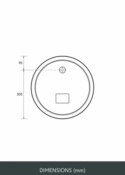 KAILA Spegel LED 40 cm Ø