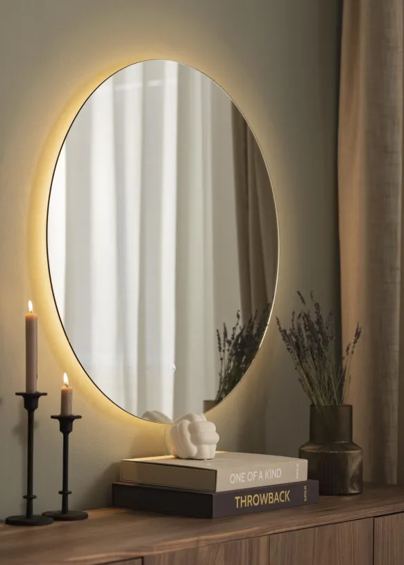 KAILA Spegel LED 80 cm Ø