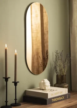 KAILA Spegel Oval Rose Gold 35x70 cm