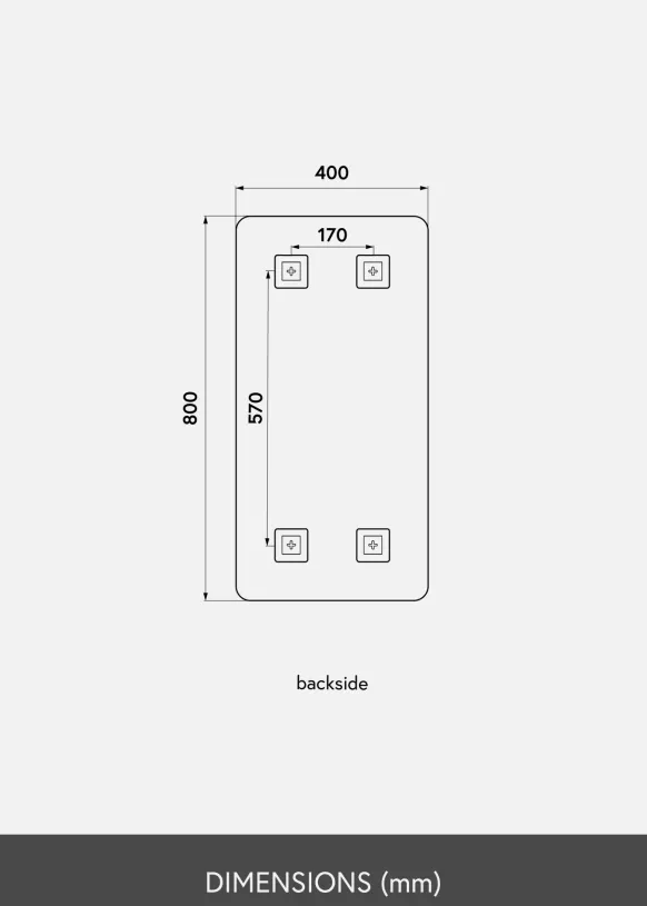 KAILA Spegel Rectangle 40x80 cm