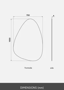 KAILA Spegel Shape I 70x100 cm
