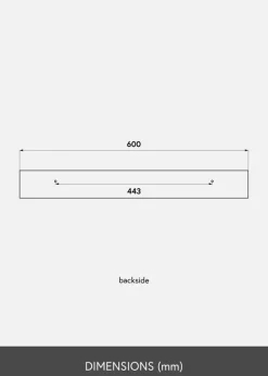KAILA Tavelhylla Vit 60 cm