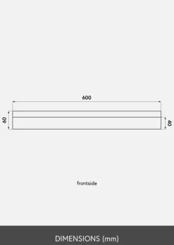 KAILA Tavelhylla Vit 60 cm