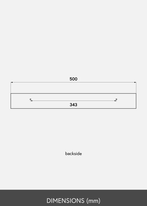 KAILA Tavelhylla Vit 50 cm