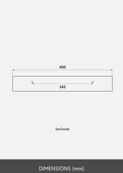 KAILA Tavelhylla Vit 40 cm