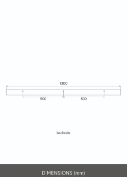 KAILA Tavelhylla Vit 130 cm