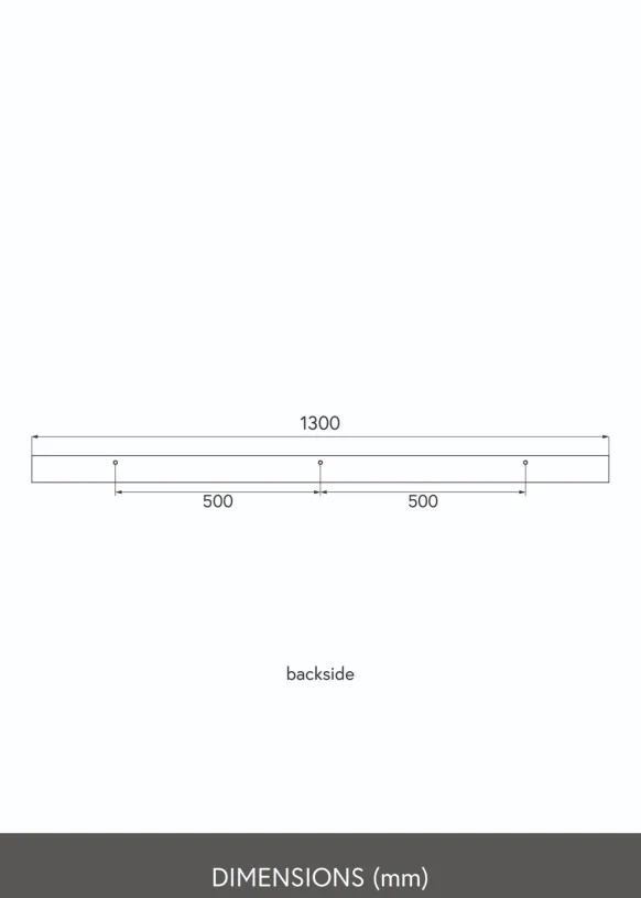 KAILA Tavelhylla Vit 130 cm