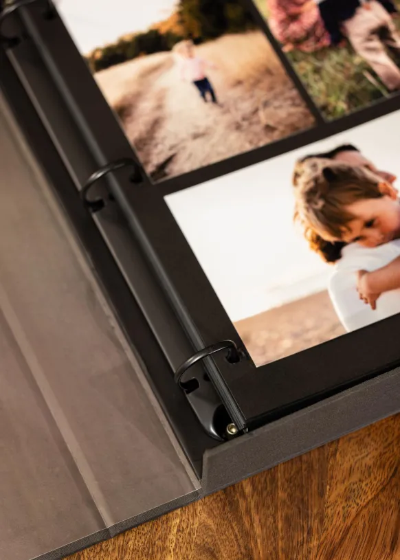 KAILA XOXO Black - Coffee Table Photo Album (60 Svarta Sidor / 30 Blad)