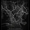 Karta - Helsinki - Svart Poster (21x29.7 cm (A4))