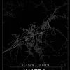 Karta - Imatra - Svart Poster (21x29.7 cm (A4))