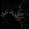 Karta - Joensuu - Svart Poster (21x29.7 cm (A4))